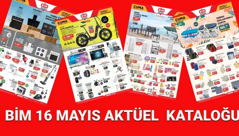 BİM Aktüel kataloğu 16 Mayıs bugün satışta: Elektronik ev aletleri, teknoloji malzemeleri ve oturma grubu geliyor BİM Aktüel kataloğu 16 Mayıs bugün satışta: Elektronik ev aletleri, teknoloji malzemeleri ve oturma grubu geliyor
