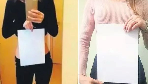 Sosyal medyada A4 kağıdıyla zayıflık yarışı Sosyal medyada A4 kağıdıyla zayıflık yarışı