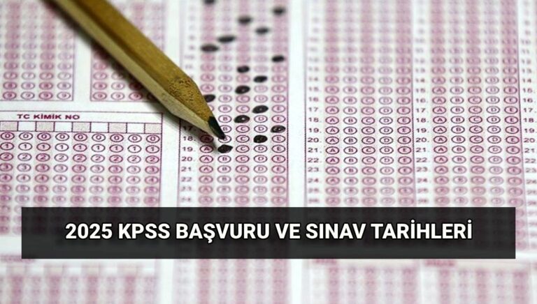 2025 KPSS başvuru tarihleri: ÖSYM KPSS lisans başvurusu ne zaman, sınav hangi gün? 2025 KPSS başvuru tarihleri: ÖSYM KPSS lisans başvurusu ne zaman, sınav hangi gün?