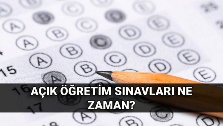Açık öğretim sınavları ne zaman? Açık lise ve açık öğretim ortaokul sınav sonuç tarihi Açık öğretim sınavları ne zaman? Açık lise ve açık öğretim ortaokul sınav sonuç tarihi