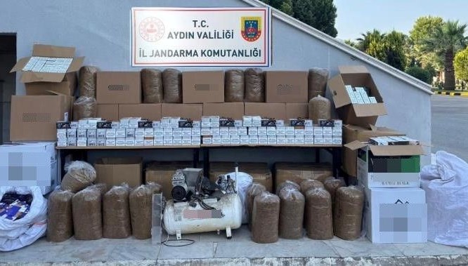 Aydın’da kaçak sigara operasyonu Aydın’da kaçak sigara operasyonu