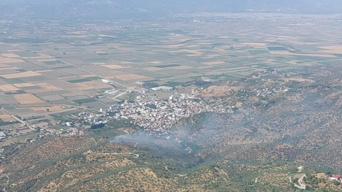 Aydın’da tarım arazisi küle döndü Aydın’da tarım arazisi küle döndü