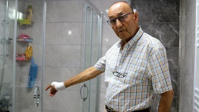 Duş alırken ölümden döndü: Tüm camlar üzerime yağdı Duş alırken ölümden döndü: Tüm camlar üzerime yağdı