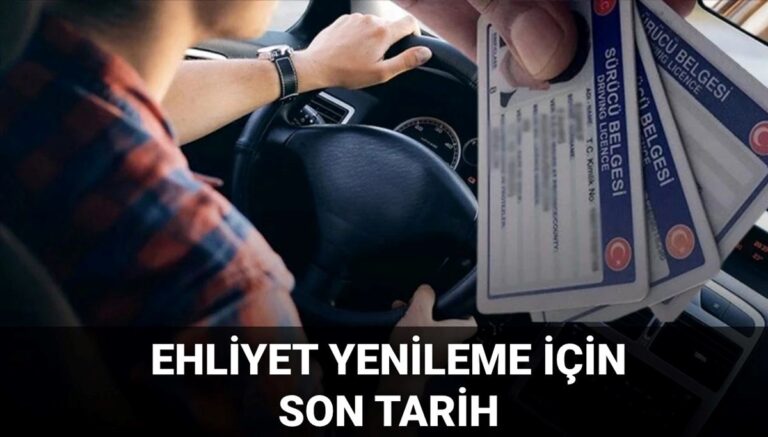 Ehliyet yenileme için son tarih 2025: Ehliyet yenileme son gün ne zaman, randevu nasıl alınır? Ehliyet yenileme için son tarih 2025: Ehliyet yenileme son gün ne zaman, randevu nasıl alınır?
