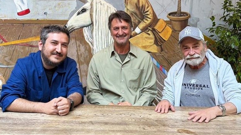 Haluk Bilginer ve Feyyaz Yiğit sinema filmi için bir arada Haluk Bilginer ve Feyyaz Yiğit sinema filmi için bir arada