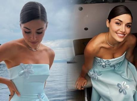 Hande Erçel’den tekne pozu! Elbisesinin fiyatı ortaya çıktı Hande Erçel’den tekne pozu! Elbisesinin fiyatı ortaya çıktı