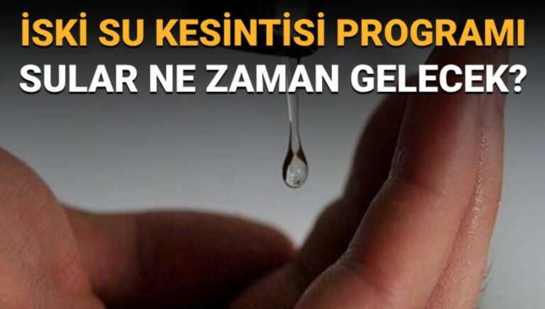 İstanbul’da (Bahçelievler, Bağcılar, Güngören ve Esenler) sular ne zaman gelecek? İSKİ su kesintisi programı İstanbul’da (Bahçelievler, Bağcılar, Güngören ve Esenler) sular ne zaman gelecek? İSKİ su kesintisi programı
