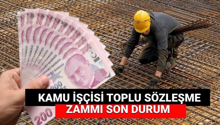 Kamu işçisi toplu sözleşme zammı 2025 son durum: Kamu işçisi toplu sözleşme zammı ne kadar olacak, yüzde kaç teklif edilecek? Kamu işçisi toplu sözleşme zammı 2025 son durum: Kamu işçisi toplu sözleşme zammı ne kadar olacak, yüzde kaç teklif edilecek?