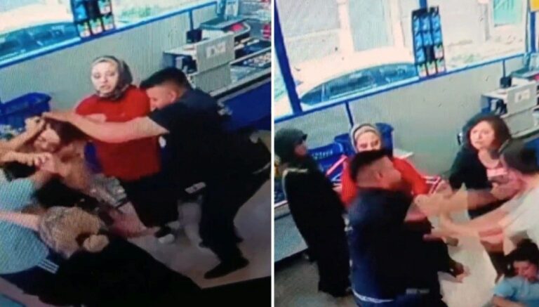 Markette dehşet anları: Kadını saçlarından tutup yerde yumrukladı Markette dehşet anları: Kadını saçlarından tutup yerde yumrukladı
