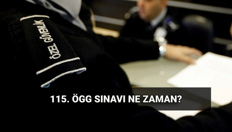 ÖGG sınav tarihi: 115. dönem Özel Güvenlik sınavı ne zaman, sonuçlar hangi tarihte açıklanacak? EGM ÖGG takvimi ÖGG sınav tarihi: 115. dönem Özel Güvenlik sınavı ne zaman, sonuçlar hangi tarihte açıklanacak? EGM ÖGG takvimi