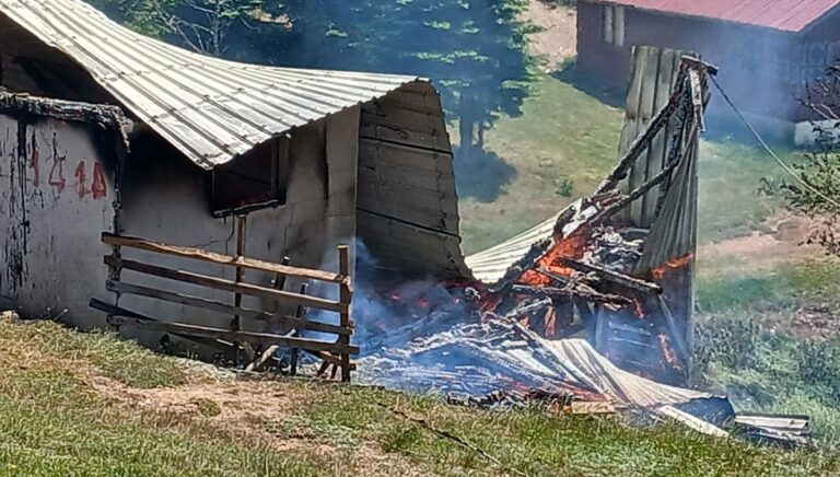 Sakarya’da yayla evi alev alev yandı Sakarya’da yayla evi alev alev yandı