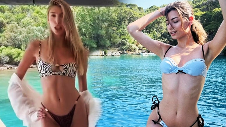 Şevval Şahin ve Buse İskenderoğlu tatilin keyfini iş insanının yatında çıkarıyor Şevval Şahin ve Buse İskenderoğlu tatilin keyfini iş insanının yatında çıkarıyor