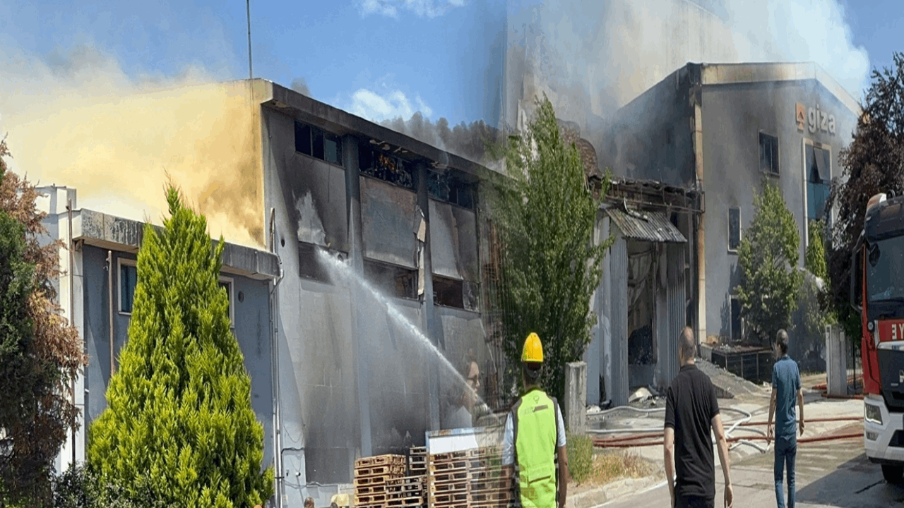 Tekirdağ’daki fabrika yangını 3 saat sonra kontrol altında Tekirdağ’daki fabrika yangını 3 saat sonra kontrol altında