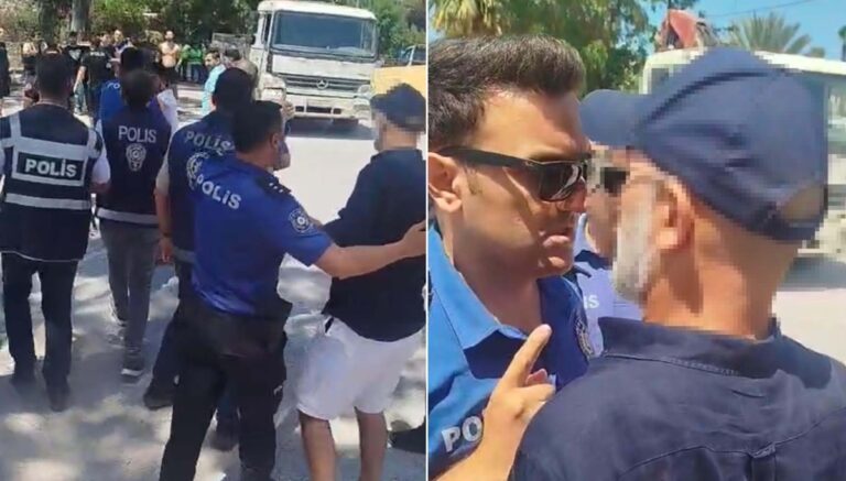 Üç günlük süre doldu, Bodrum’da 7 saat süren arbede yaşandı Üç günlük süre doldu, Bodrum’da 7 saat süren arbede yaşandı